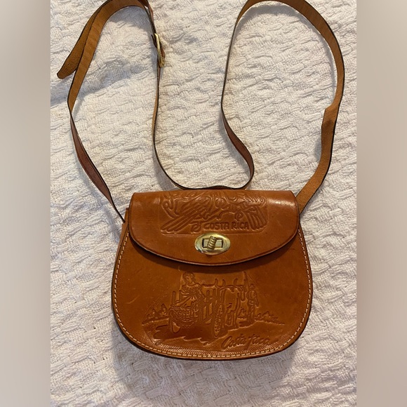 Handbags - Costa Rica tooled leather cross body bag 6.5x5.5